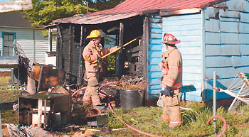 Slocumb St. fire aftermath