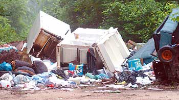 Price boat landing trash