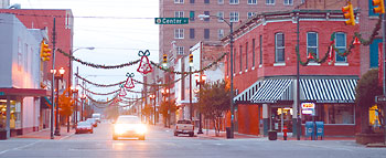 Downtown decorations