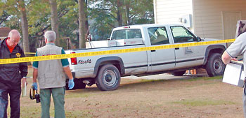 Crime scene of Dudley shooting