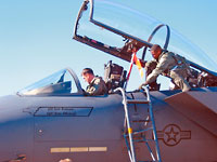 F-15E returning from Washington, DC