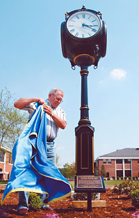 Bob Waller, plaque and clock