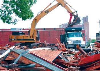 Demolishing the old Farmers Market