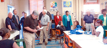 Officials tour schools