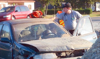 Accident on Durham Lake Road