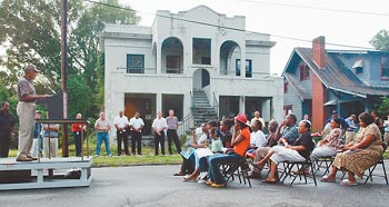 Neighborhood meeting on South Kornegay Street