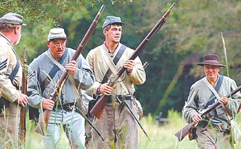 Re-enactors at Battle of Goldsborough