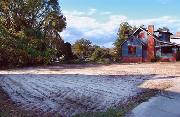 Empty lot on Kornegay Street