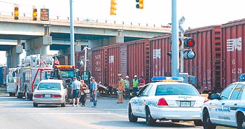 Accident on Royall Avenue