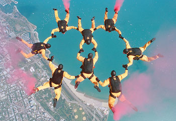 Golden Knights parachute team