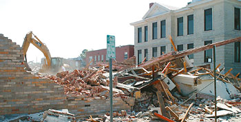 Center Street razing