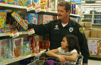 Officer Wayne Cannucci and Beth Bucio