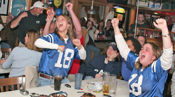 Football at Hams Restaurant