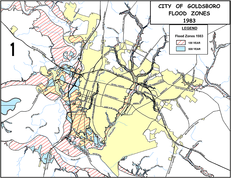 1983 Goldsboro Flood Zones