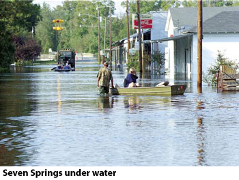 Seven Springs Flooded