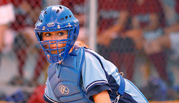 CBA catcher Kandace Burroughs